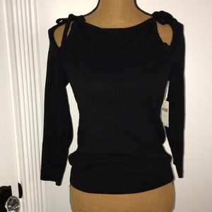 Anthropologie back knitted top XS